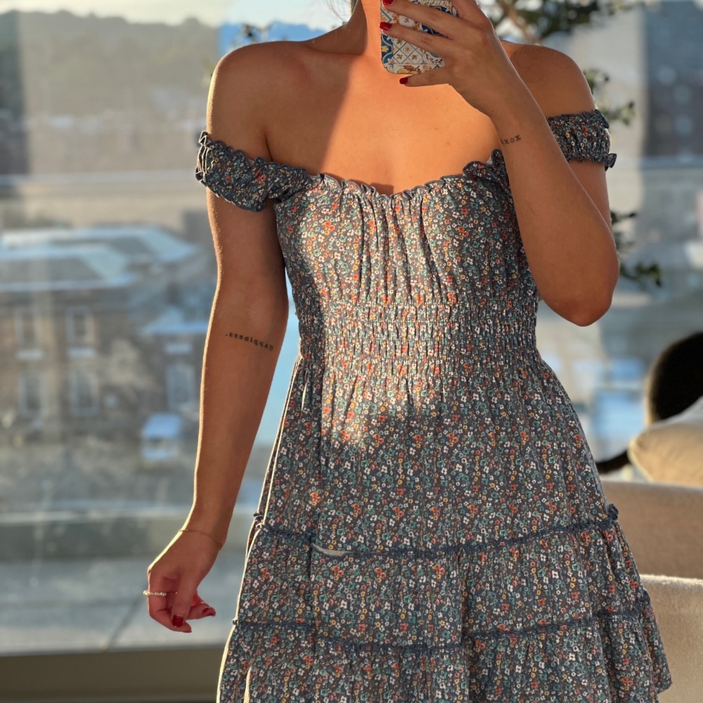 Urban Outfitters Floral Off the Shoulder Dress